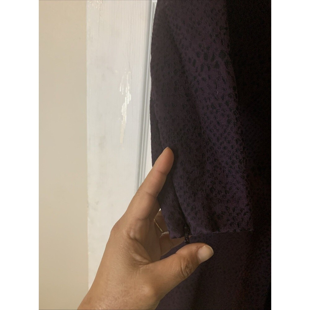 Womens Reiss Deep Berry Dress - Tinsel-fit And Flare Dress Size 8 - Picture 5 of 6